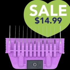 A Series Wide 6mm 1/4" Metal Comb by Joyzze