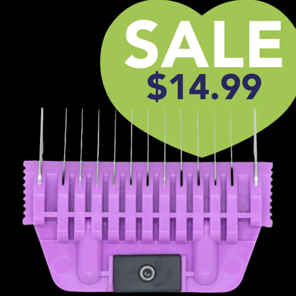 A Series Wide 6mm 1/4" Metal Comb by Joyzze