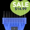 A Series Wide 10mm 3/8" Metal Comb by Joyzze