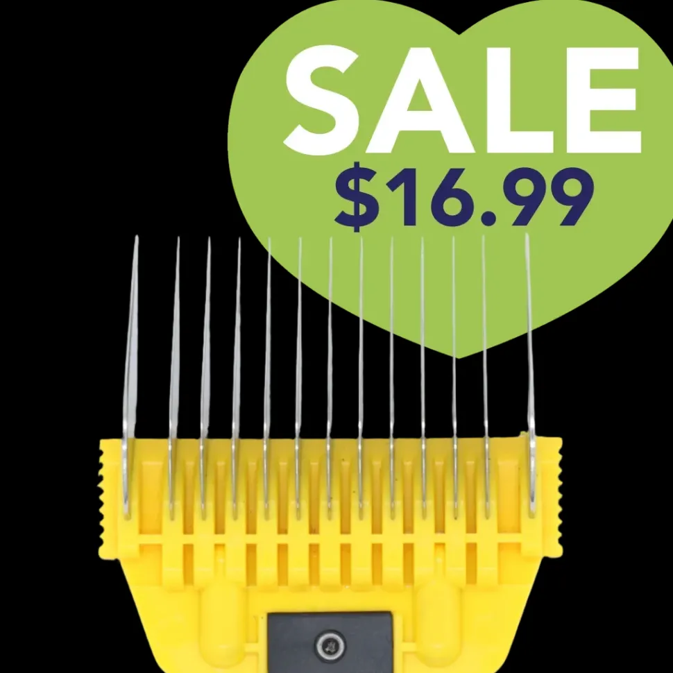 A Series Wide 16mm 5/8" Metal Comb by Joyzze