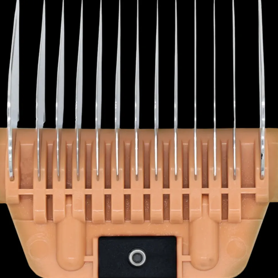 A Series Wide 13mm 1/2" Metal Comb by Joyzze