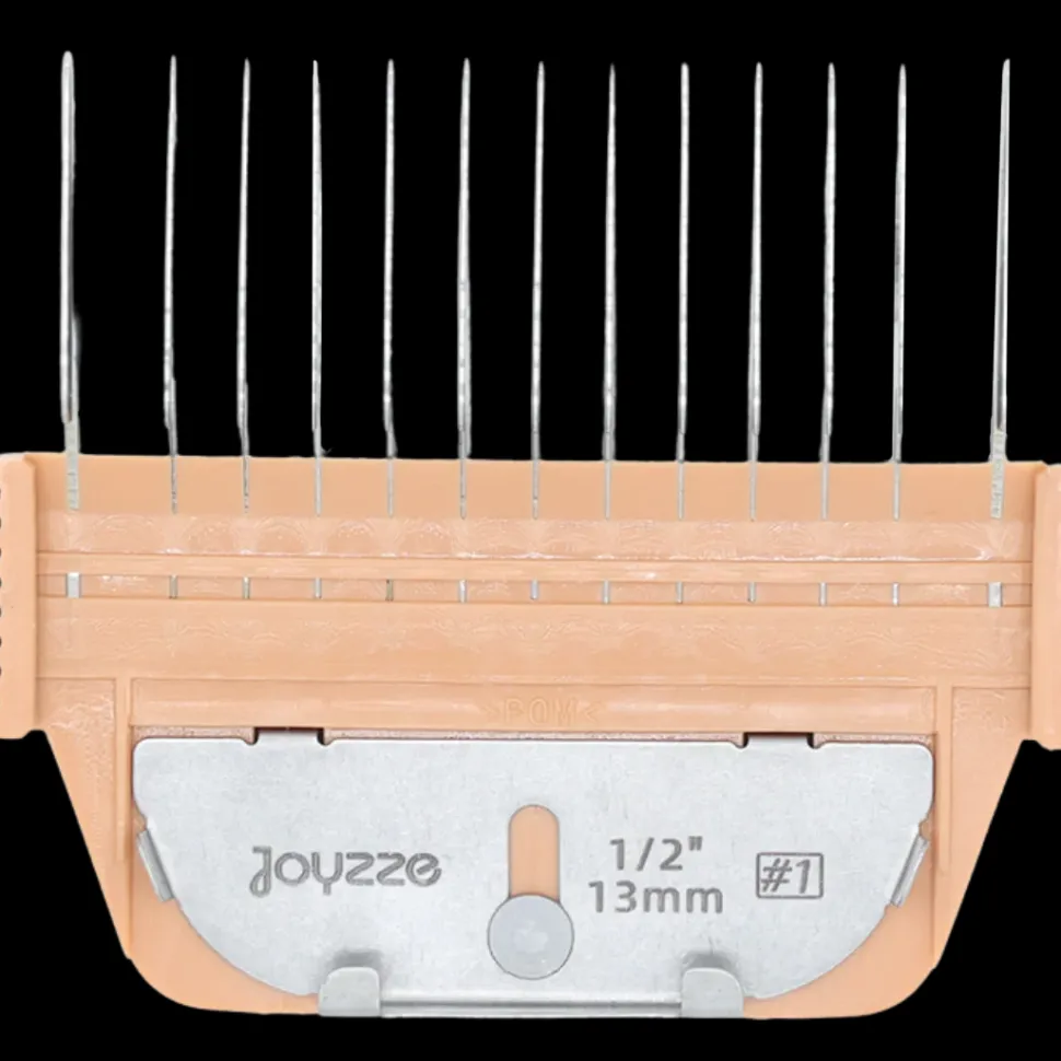 A Series Wide 13mm 1/2" Metal Comb by Joyzze