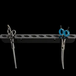 Acrylic 10 Scissor Holder Wall Mount Black by PetStore.Direct