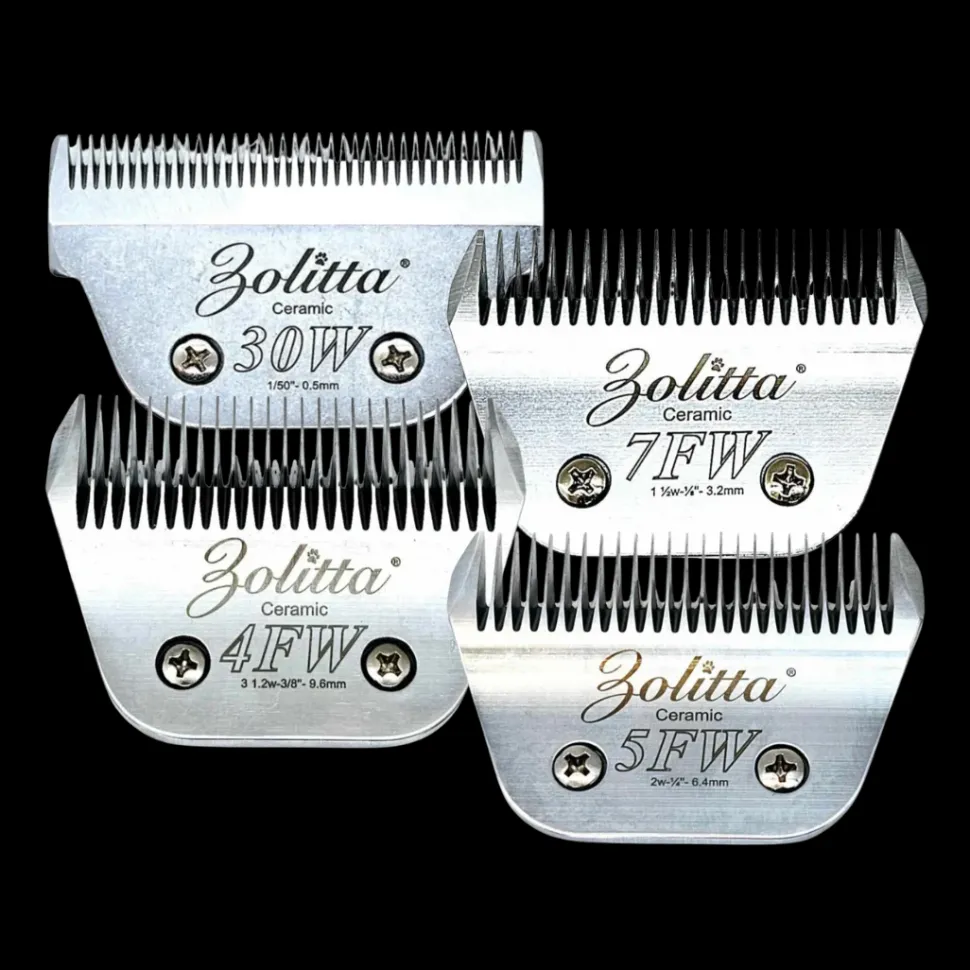 Best-Selling Wide Ceramic Blades Set of 4 by Zolitta