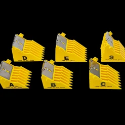 Big K Comb set of 6 Yellow by Laube