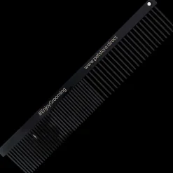 6" Black Premium 50/50 Face Comb by PetStore.Direct