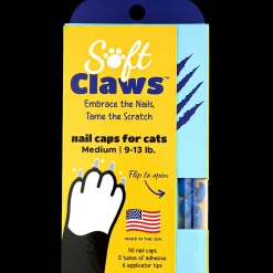 Blue Feline Medium Nail Caps by Soft Claws
