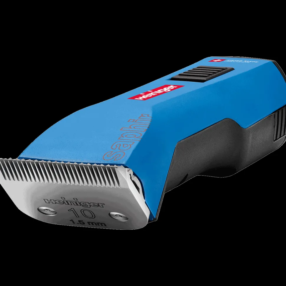 Blue Saphir Cordless Clipper One Battery with Free Clipper Grip by Heiniger