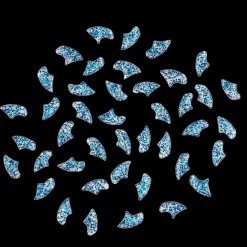 Blue Sparkle Feline Medium Nail Caps by Soft Claws