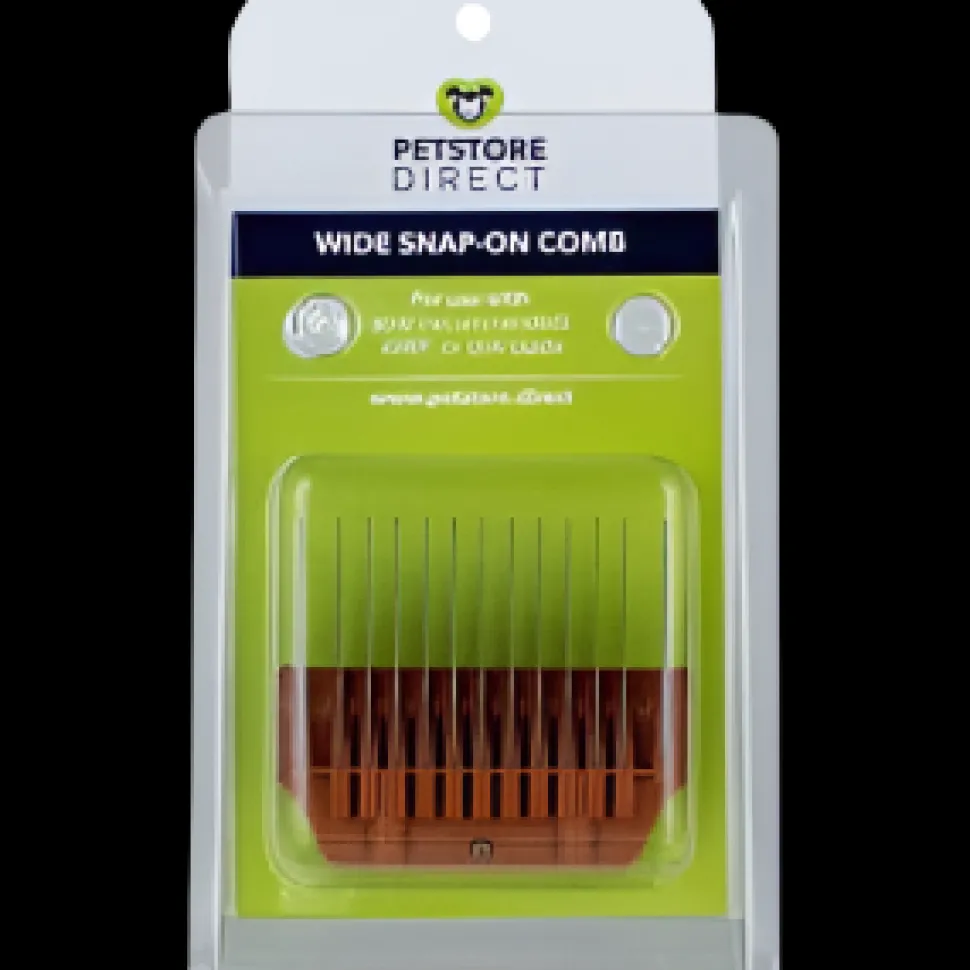 #1 1/2″ Brown Wide Snap on Comb by PetStore.Direct