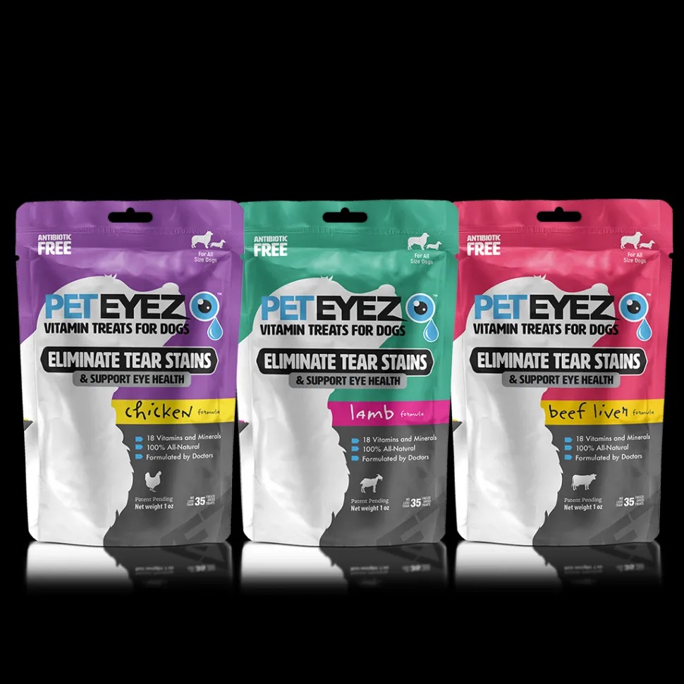 Chicken, Lamb, and Beef Liver Dog Treats Bundle by Pet Eyez
