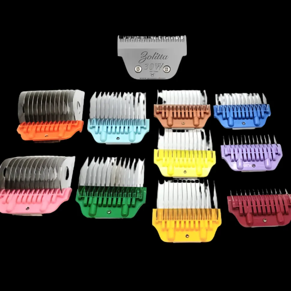 10 Colored Combs 1/8″ through 1 1/2″ with 30W by Zolitta