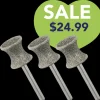 Concave Shape Dremel Bit Set of 3 by PetStore.Direct