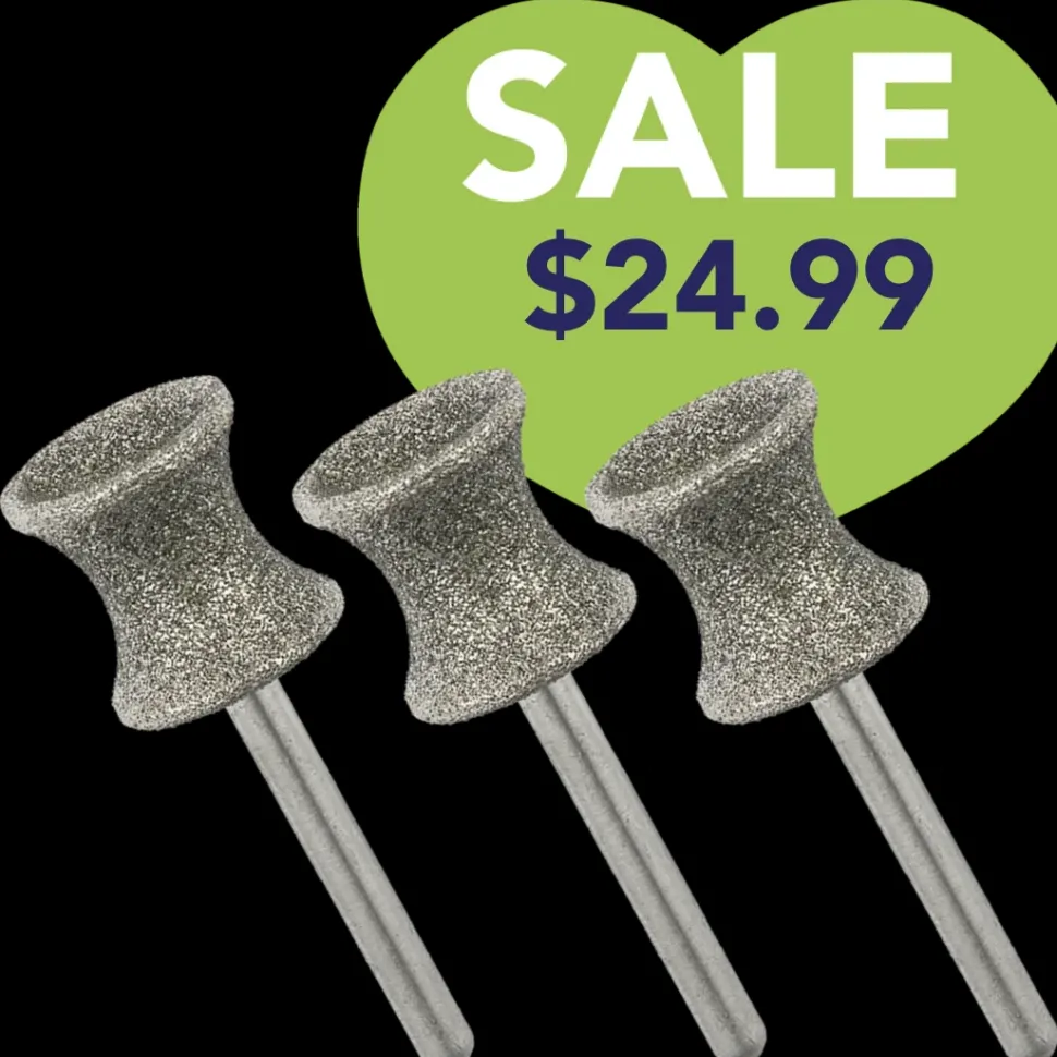 Concave Shape Dremel Bit Set of 3 by PetStore.Direct