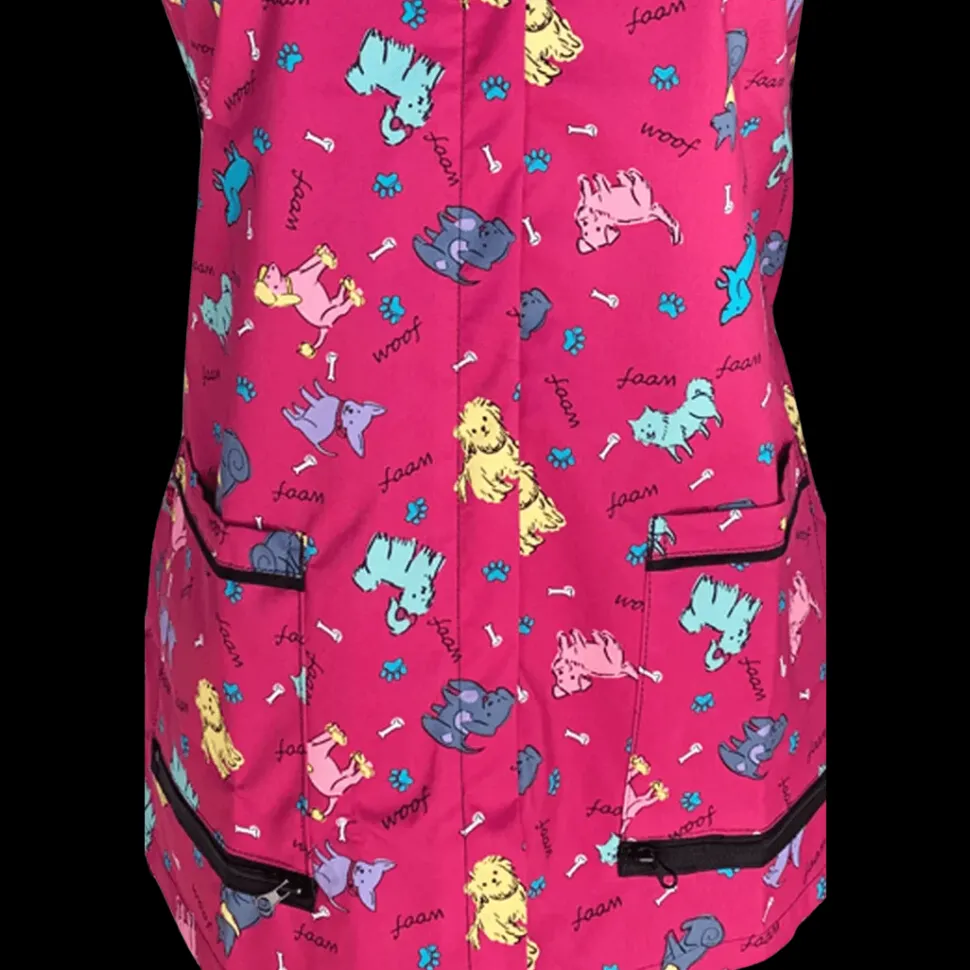 Covered Zipper Pink Dog Waterproof Vest by Ladybird Line