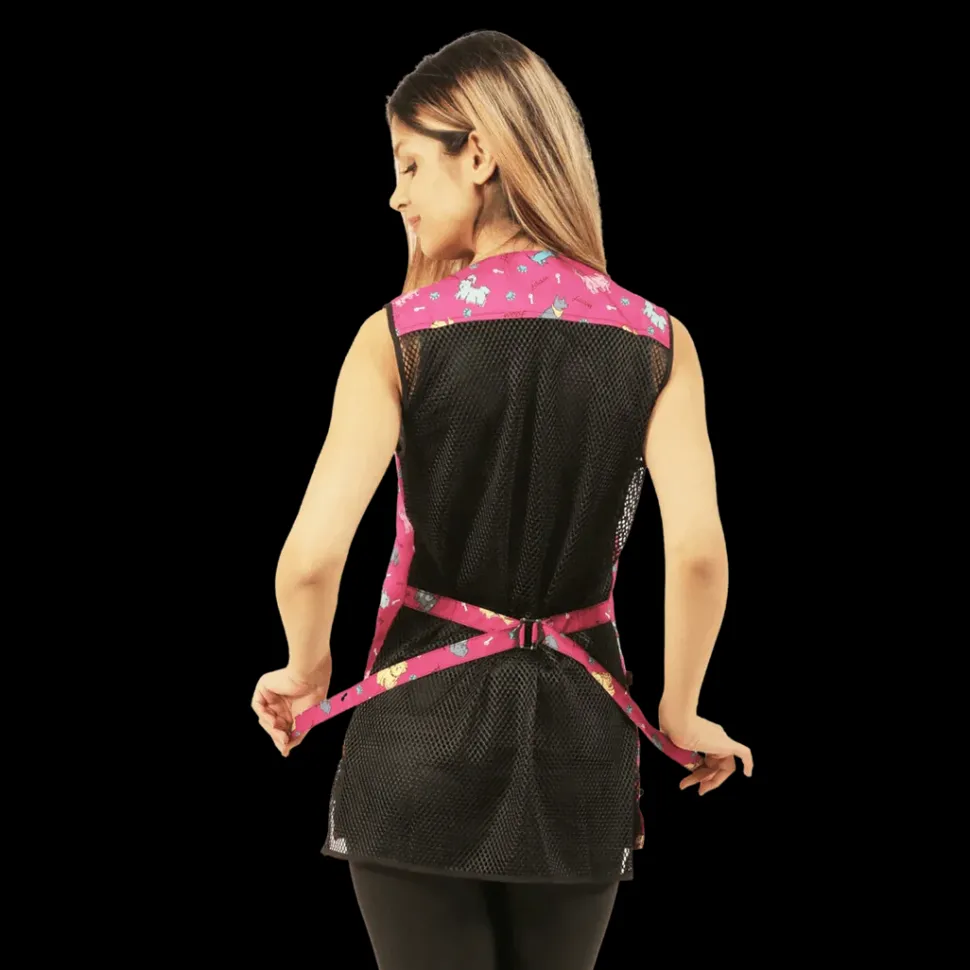 Covered Zipper Pink Dog Waterproof Vest by Ladybird Line