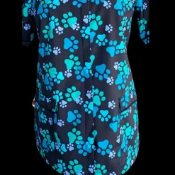Covered Zipper Waterproof Paw Print Jacket by Ladybird Line