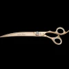 Crystal Gold Cobalt 8.5" Curve Shear by Geib