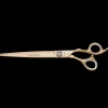 Crystal Gold Cobalt 8.5" Straight Shear by Geib