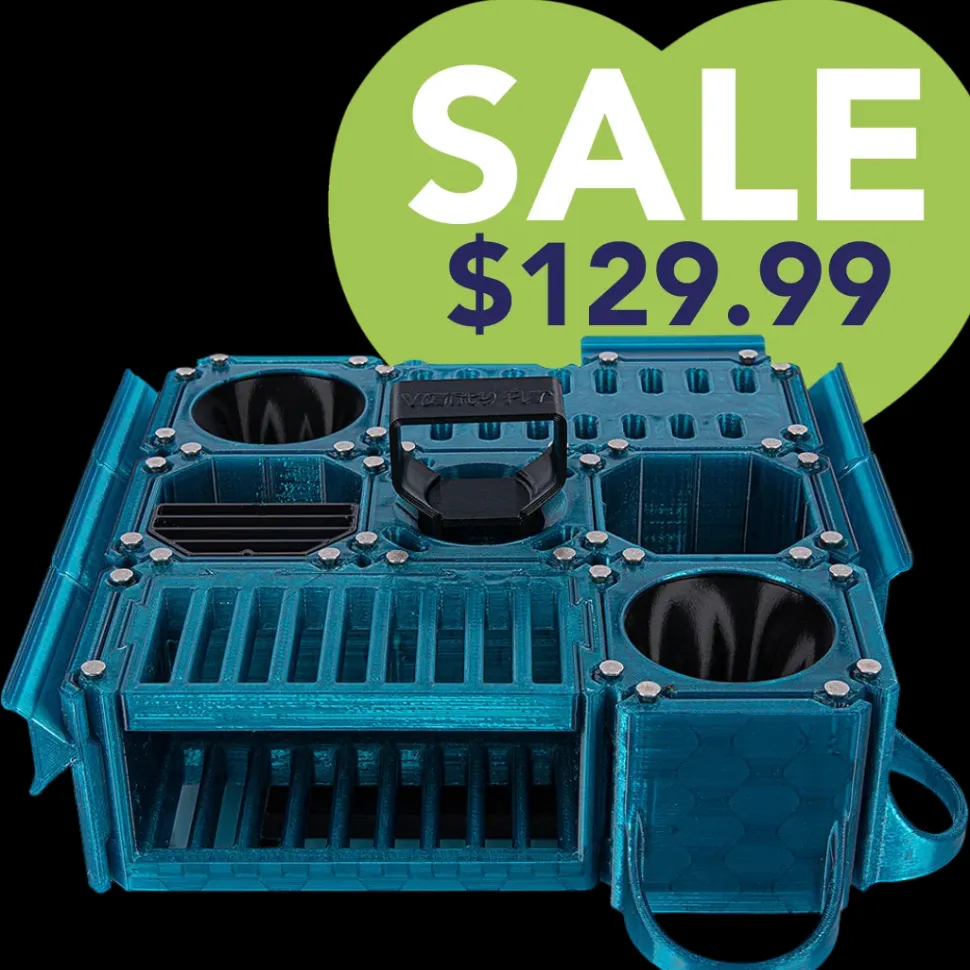 Custom Cube Tool Caddy Jolly Blue by Vanity Fur