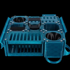 Custom Cube Tool Caddy Jolly Blue by Vanity Fur