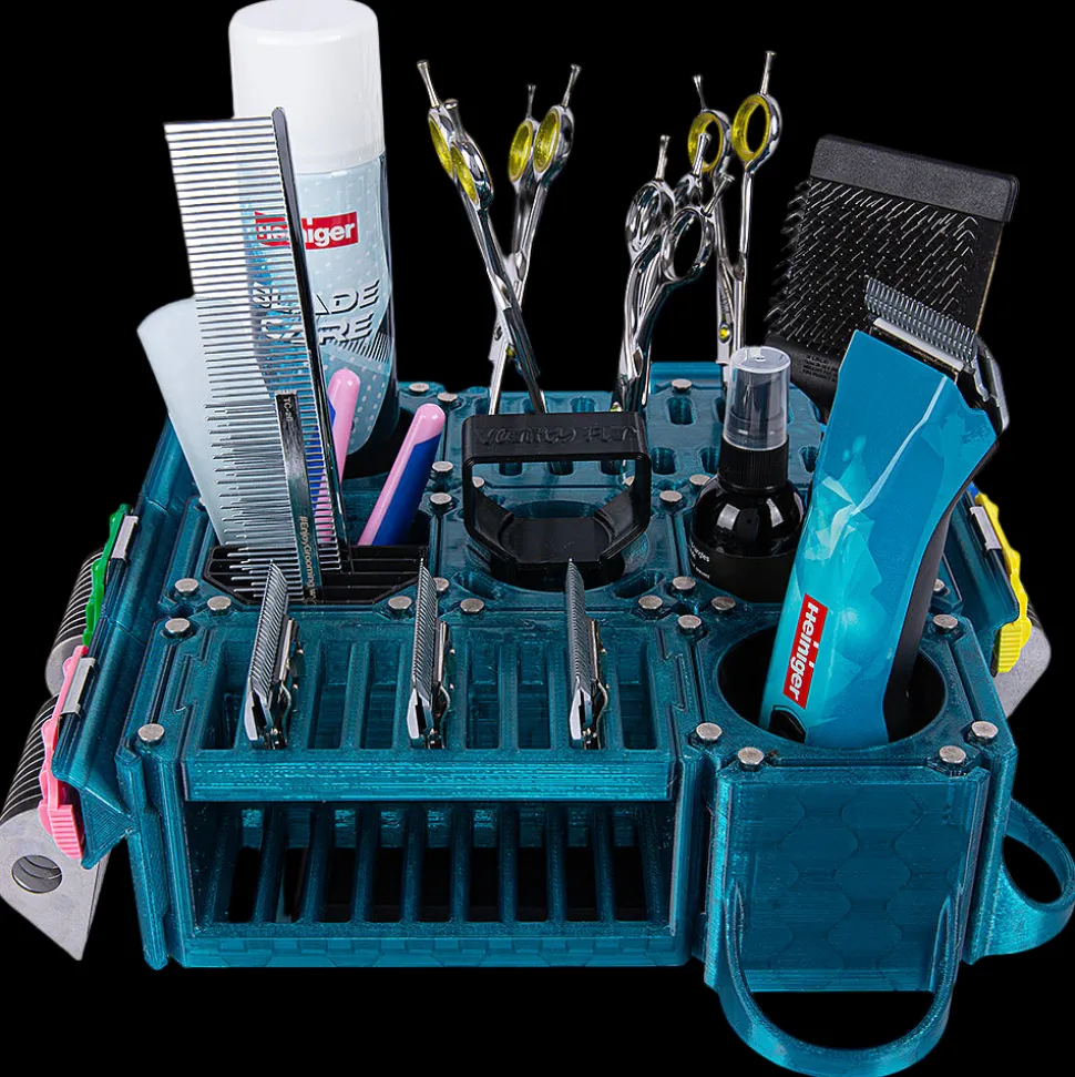Custom Cube Tool Caddy Jolly Blue by Vanity Fur