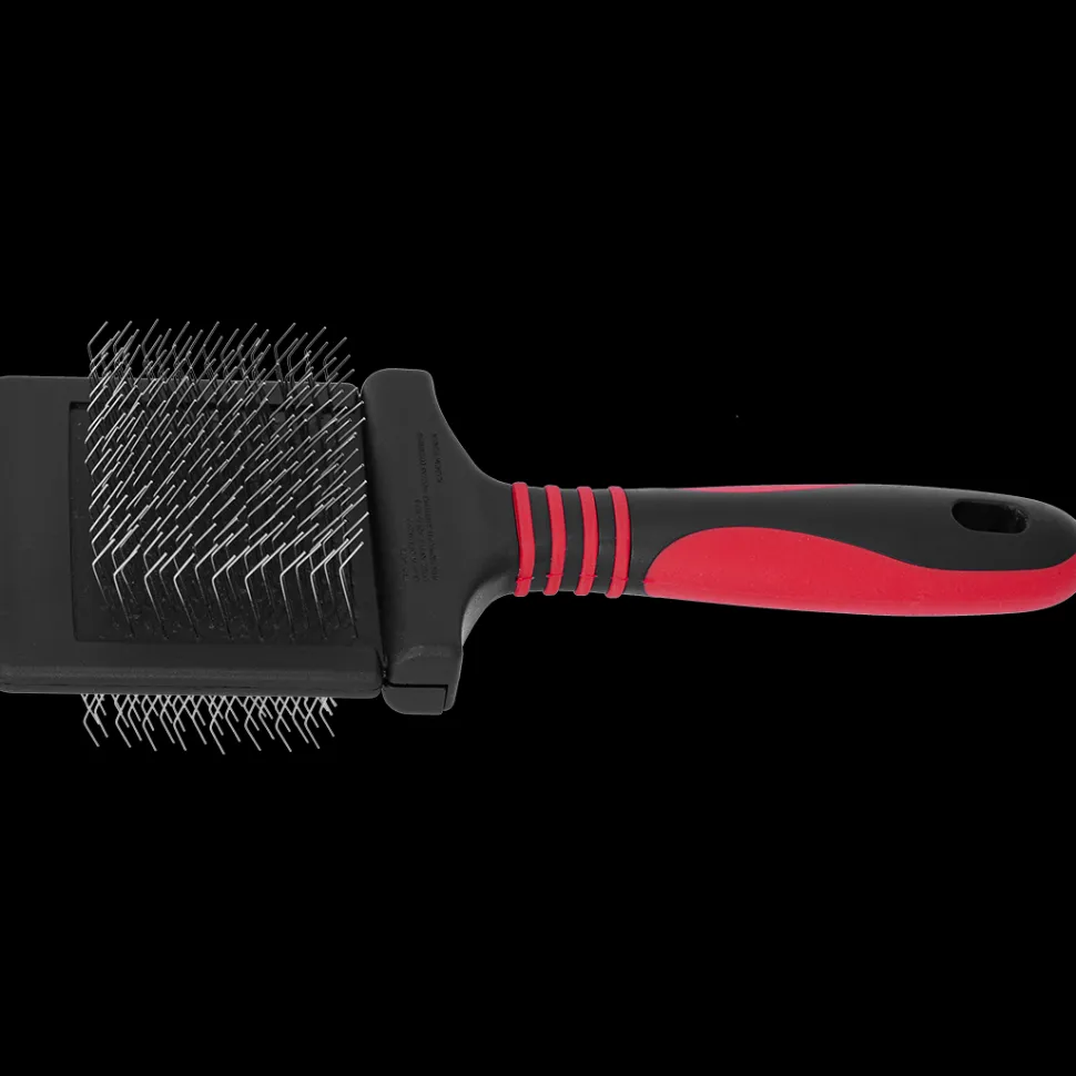 Dematting Extra Firm Red Slicker Brush by Dog Fashion Spa