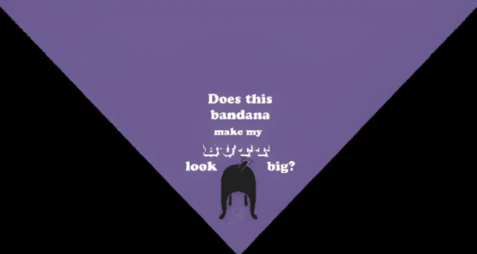 Does This Bandana Make My Butt Look Big? Bandana by Dog Fashion Living