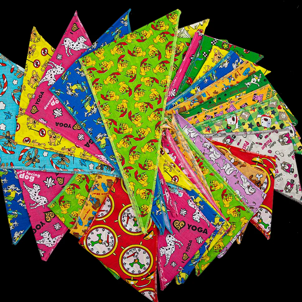 Doggie Bandanas - 60 Assorted Sizes and Patterns by Bandanas Unlimited