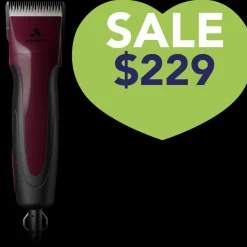 Excel 5-Speed Detachable Blade Clipper Burgundy by Andis