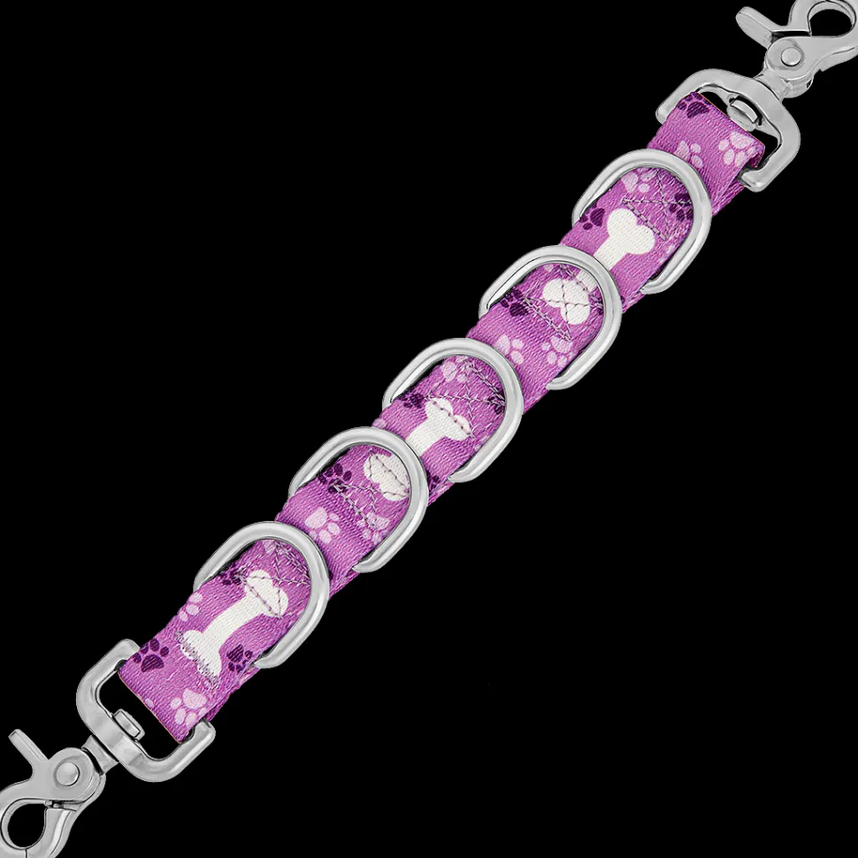 Extenders Purple Bone Trigger Snap Single Sided by Groom Loop