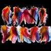 Feather Extension Blue McCaw (Pack of 10) by A Creative Collection