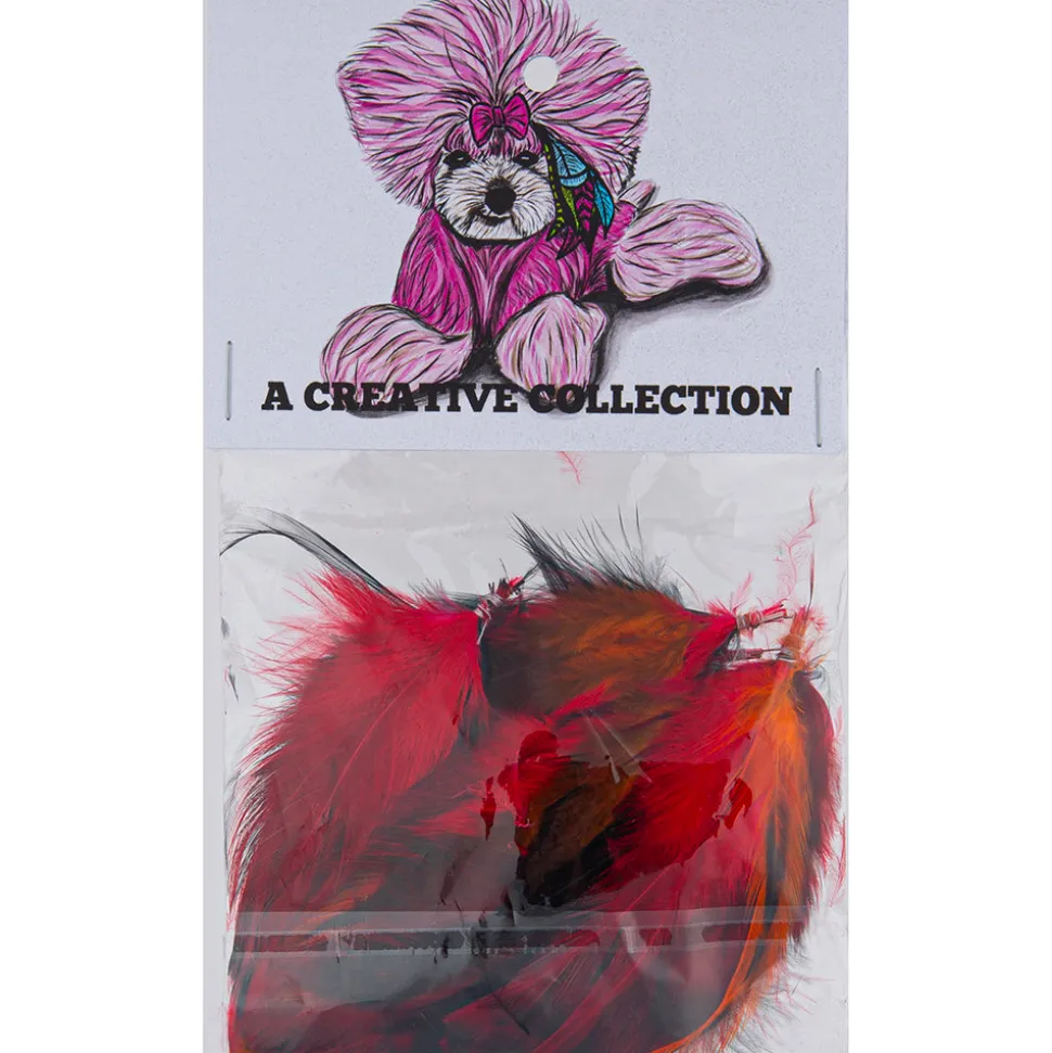 Feather Extension Flame (Pack of 10) by A Creative Collection