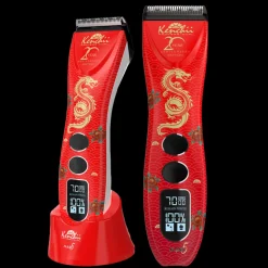 Flash5 5-in-1 Digital Cordless Clipper Red by Kenchii