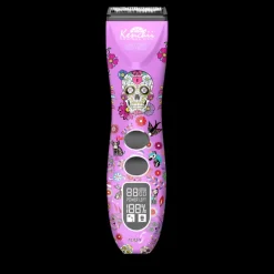 Flash5 5-in-1 Digital Cordless Clipper Purple/Skull with Comb Set by Kenchii