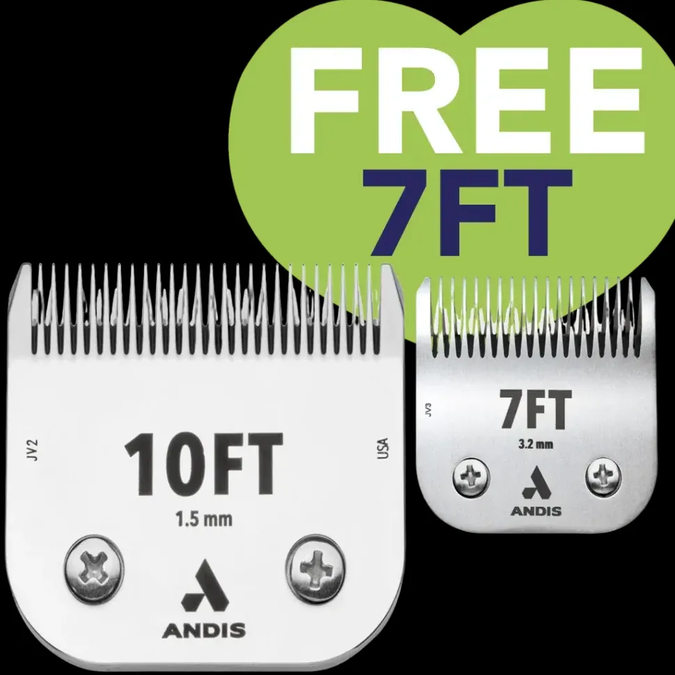 #10FT With Free #7FT CeramicEdge Detachable Blade by Andis