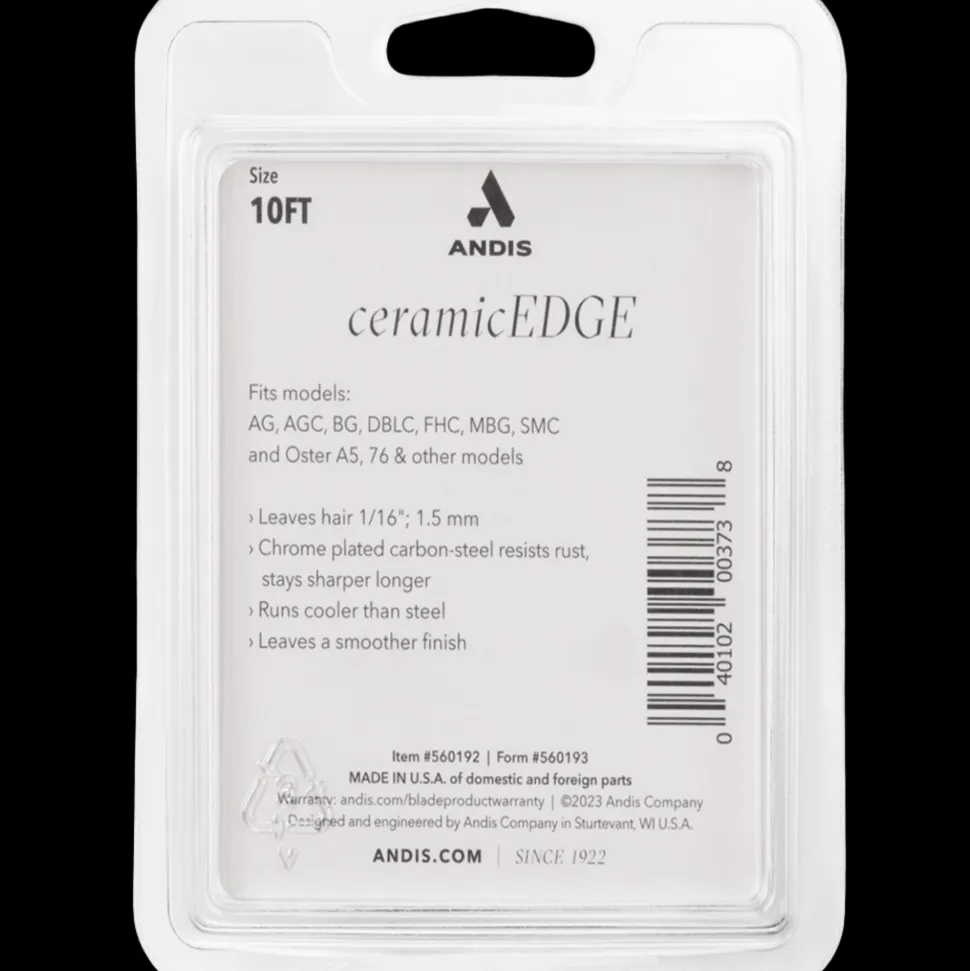 #10FT With Free #7FT CeramicEdge Detachable Blade by Andis