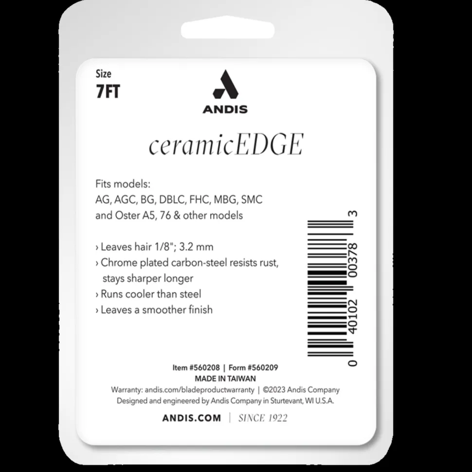 #10FT With Free #7FT CeramicEdge Detachable Blade by Andis