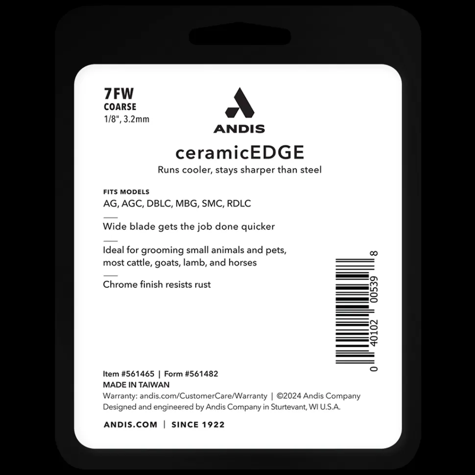 #7FW Coarse CeramicEdge Wide Blade by Andis