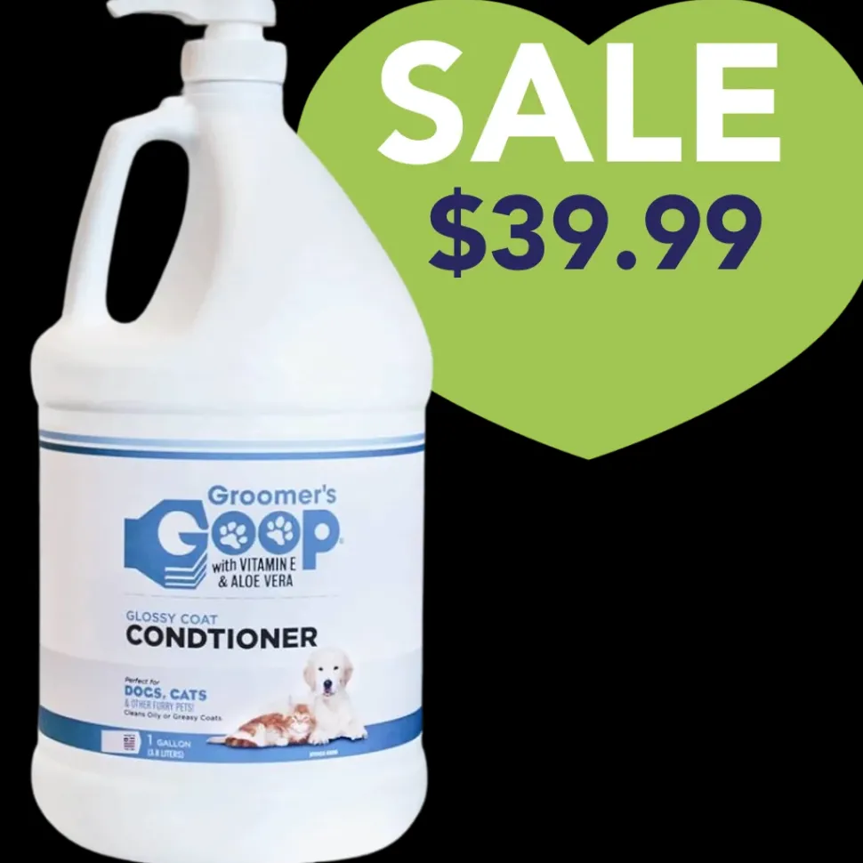 Glossy Coat Conditioner 1 Gallon with Pump by Groomer's Goop