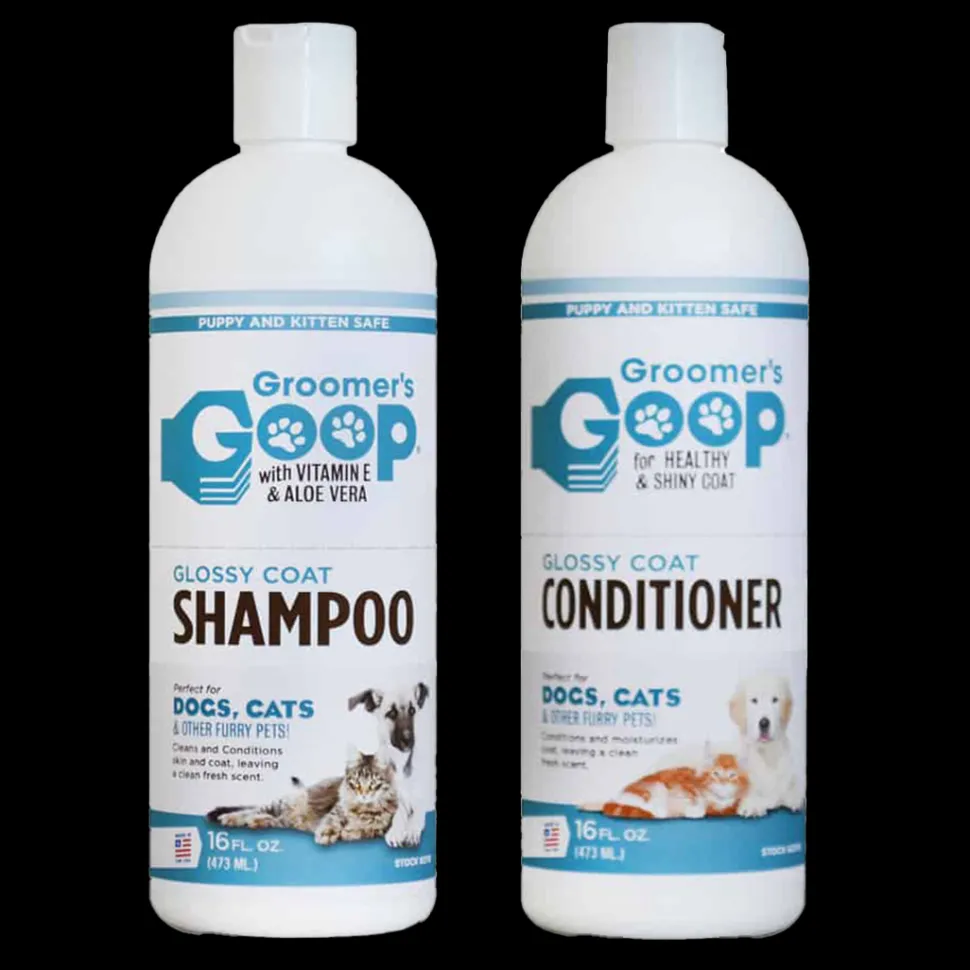 Glossy Coat Shampoo and Conditioner 16oz by Groomer's Goop