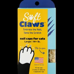 Gold Sparkle Feline Large Nail Caps by Soft Claws