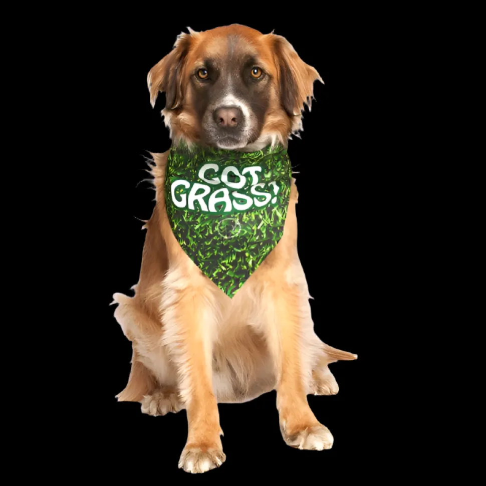 Got Grass? Dog Bandana by Dog Fashion Living