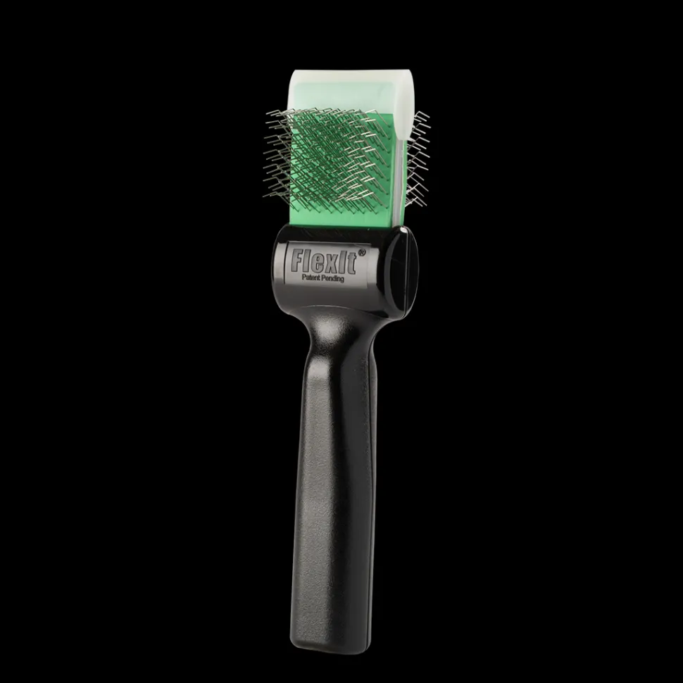Green Soft Flex Finishing Twin Single Brush by FlexIt