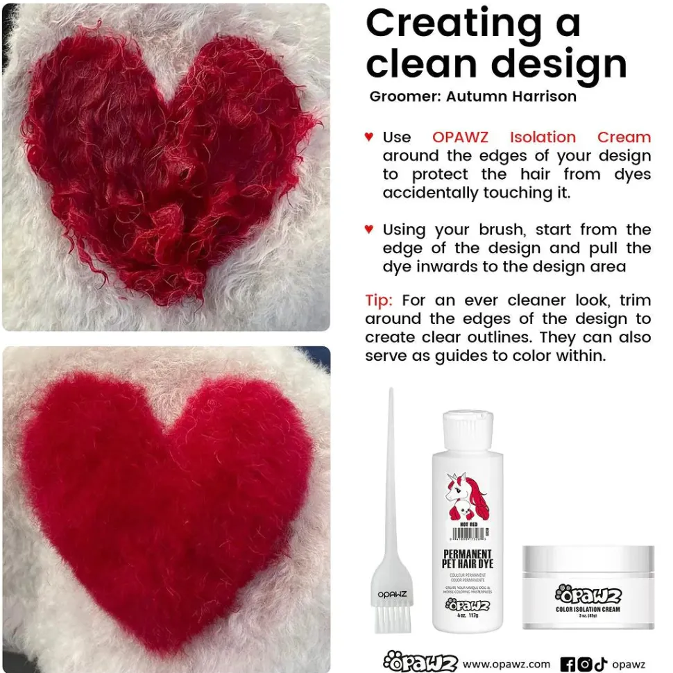 Hair Color Isolation Cream for Dogs 85g by Opawz