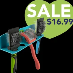 Hanging Brush Holder Cyan by PetStore.Direct