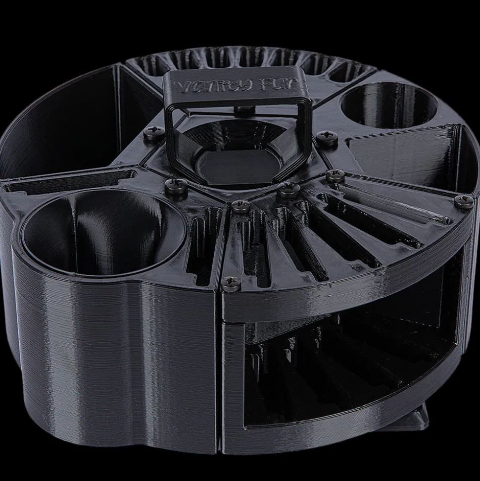 Houndabout Round Tool Caddy Black by Vanity Fur