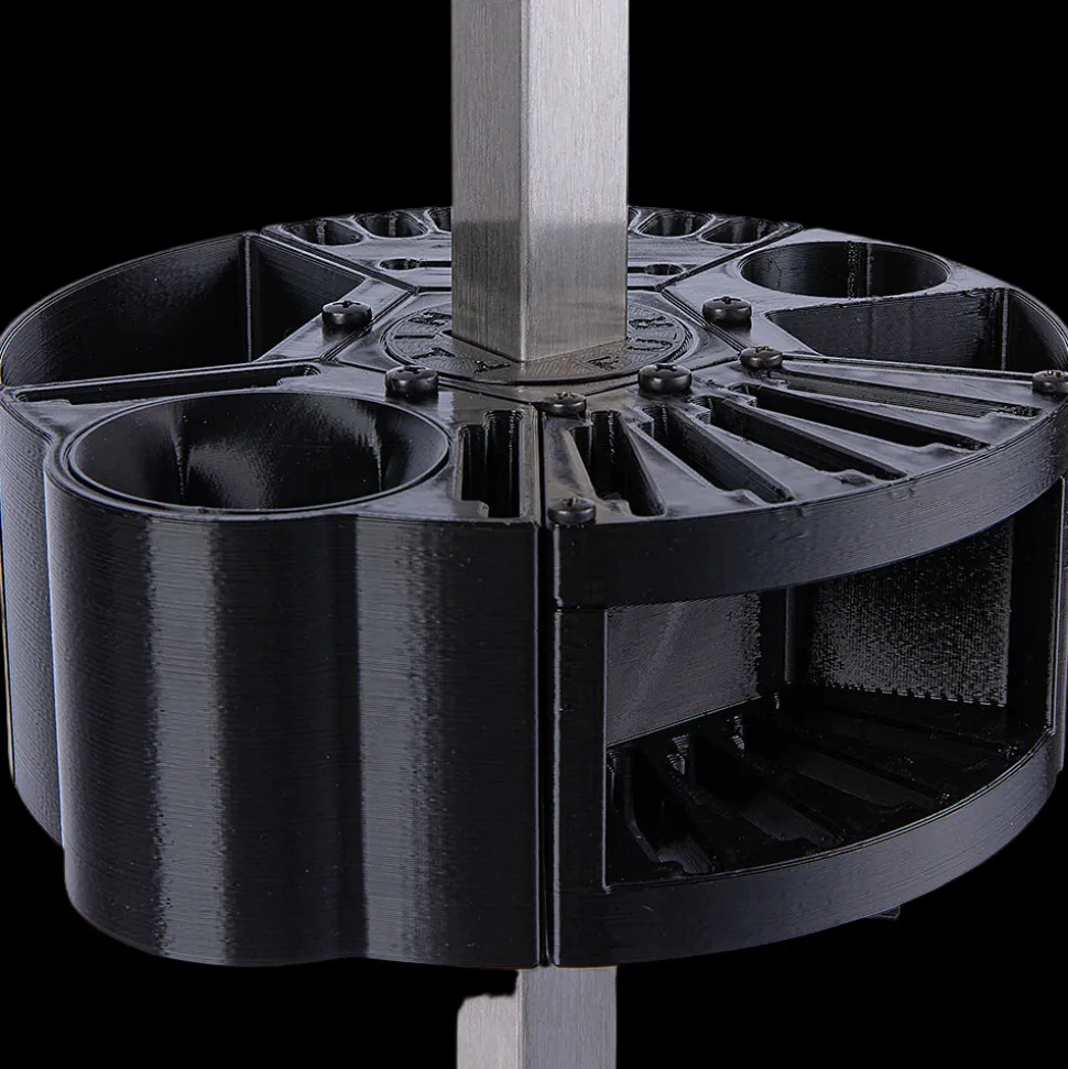 Houndabout Round Tool Caddy Black by Vanity Fur