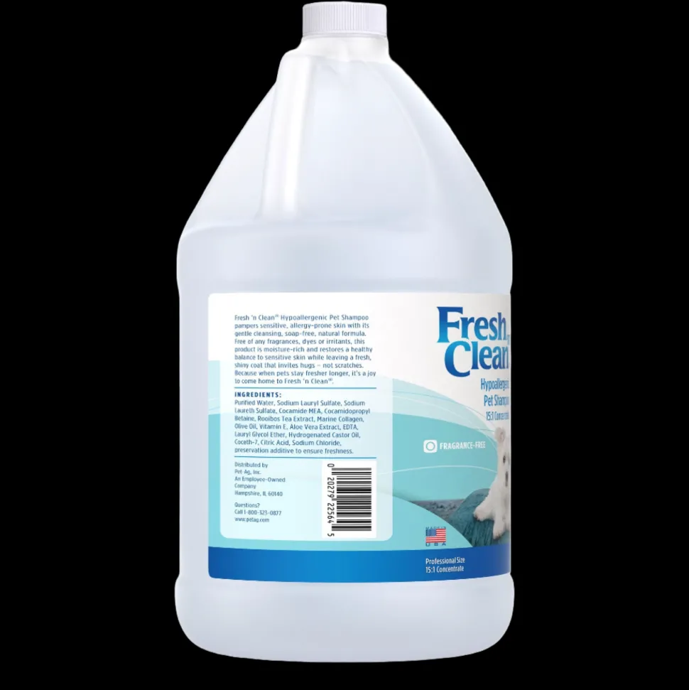 Hypoallergenic Pet Shampoo 15:1 Concentrate Gallon by Fresh 'n Clean