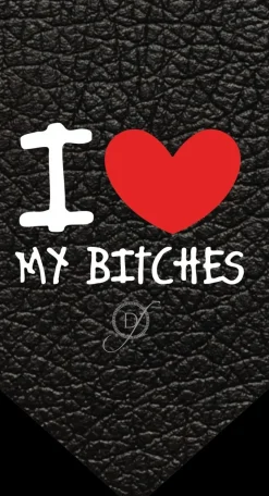 I Love My Bitches Dog Bandana by Dog Fashion Living